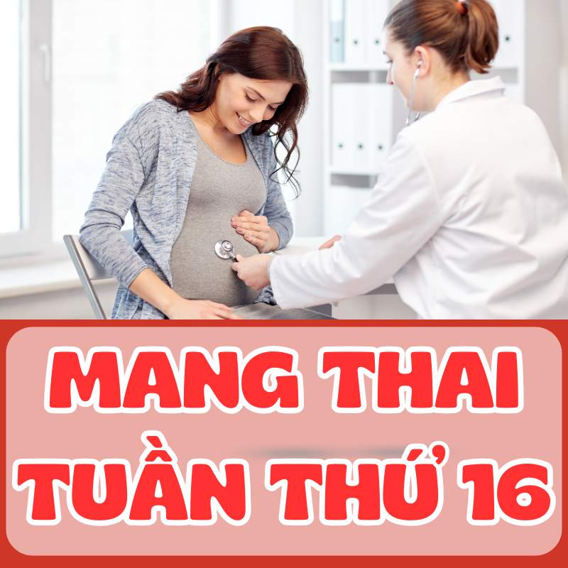 Mẹ bầu hạnh phúc khi mang thai tuần thứ 16